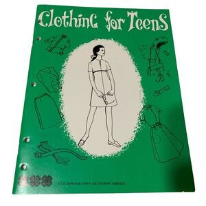 vintage 4H 1972 bulletin Clothing for Teens LSU Cooperative Extension Service